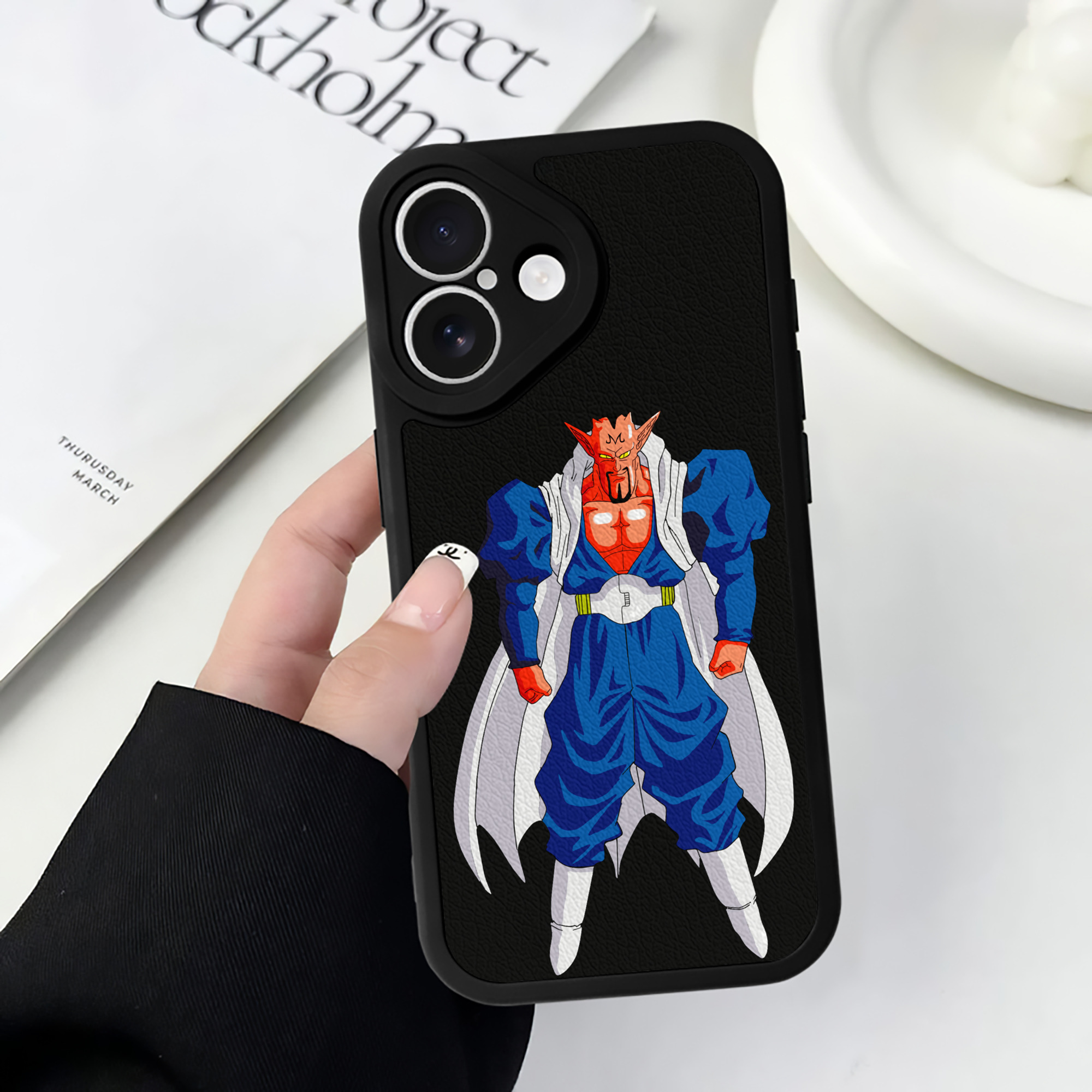 （画像用） ドラゴンボール DRAGON BALL 【iPhone 16シリーズ対応】シリコンスマホケース（レザー調） 材質：シリコン